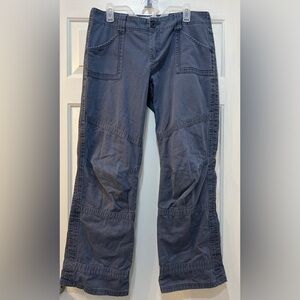 Cabelas Women’s Utility Pants Navy Patch Pockets Casual Outdoors Grunge Y2K 14
